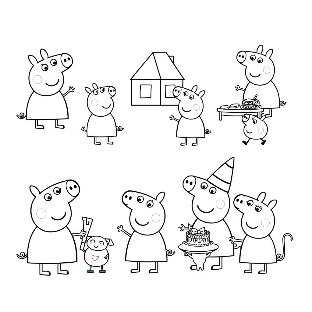 Kolorowanka Peppa Pig