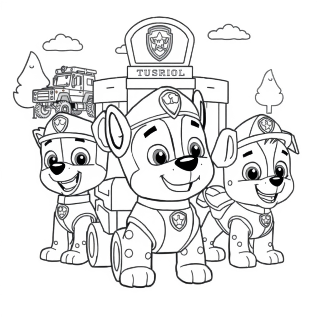 Psi Patrol Kolorowanka