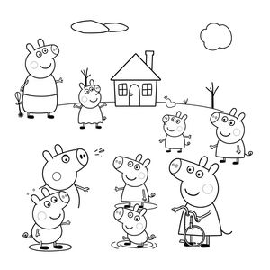 Kolorowanka Peppa Pig