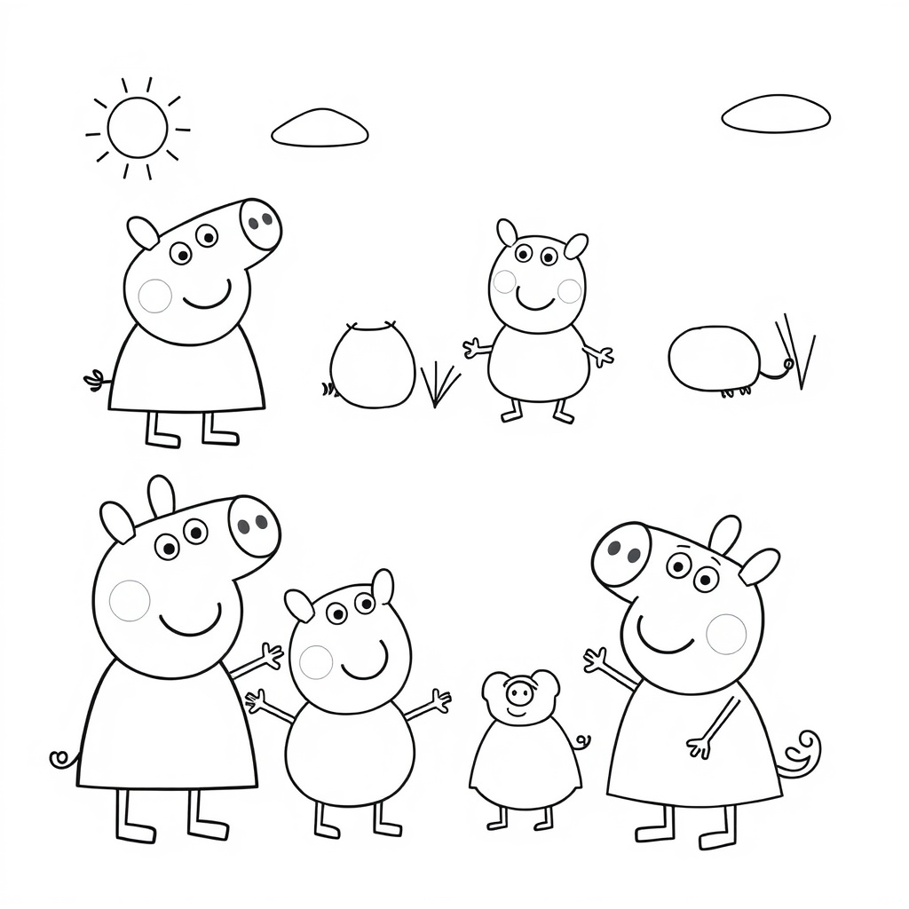 Kolorowanka Peppa Pig