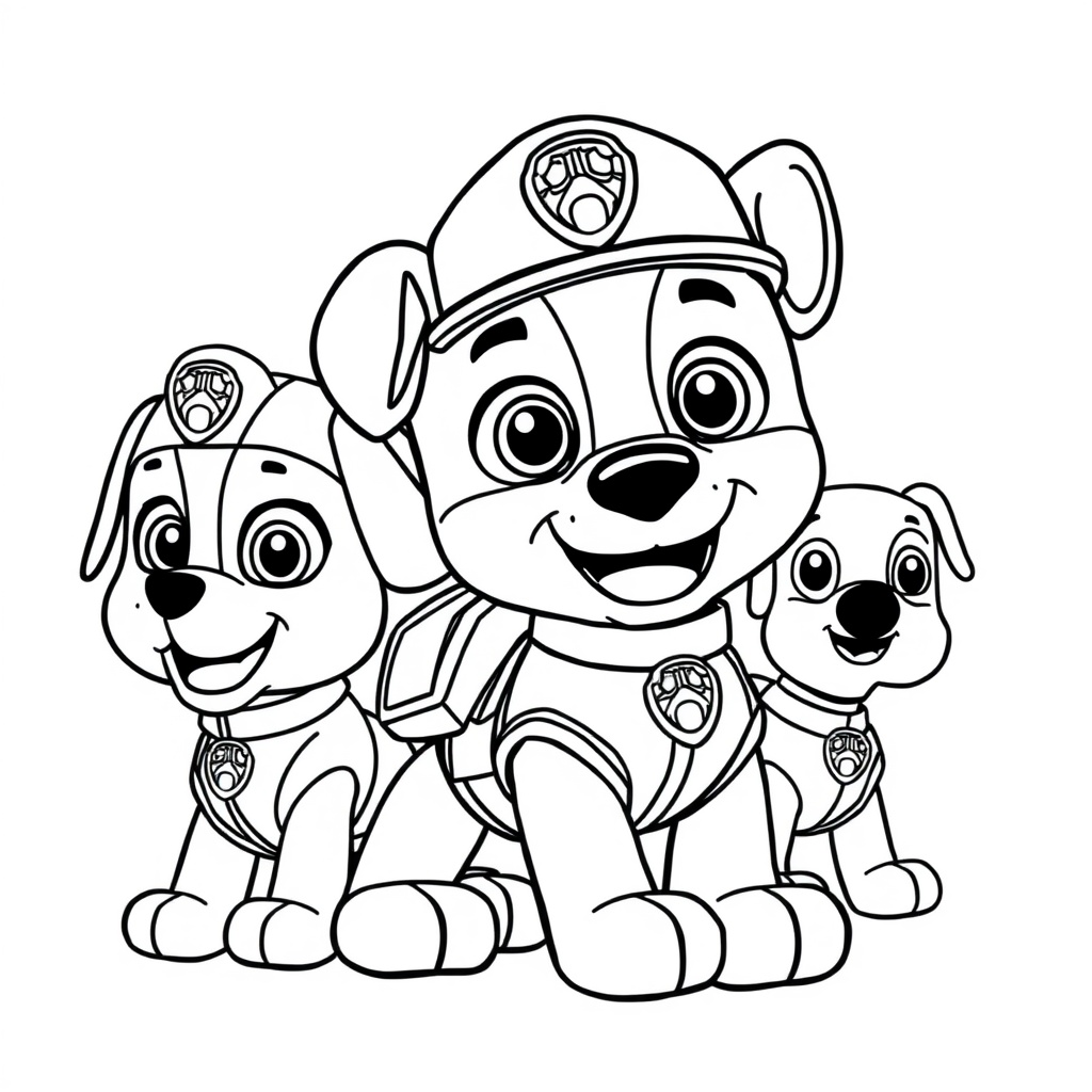 Kolorowanka Psi Patrol
