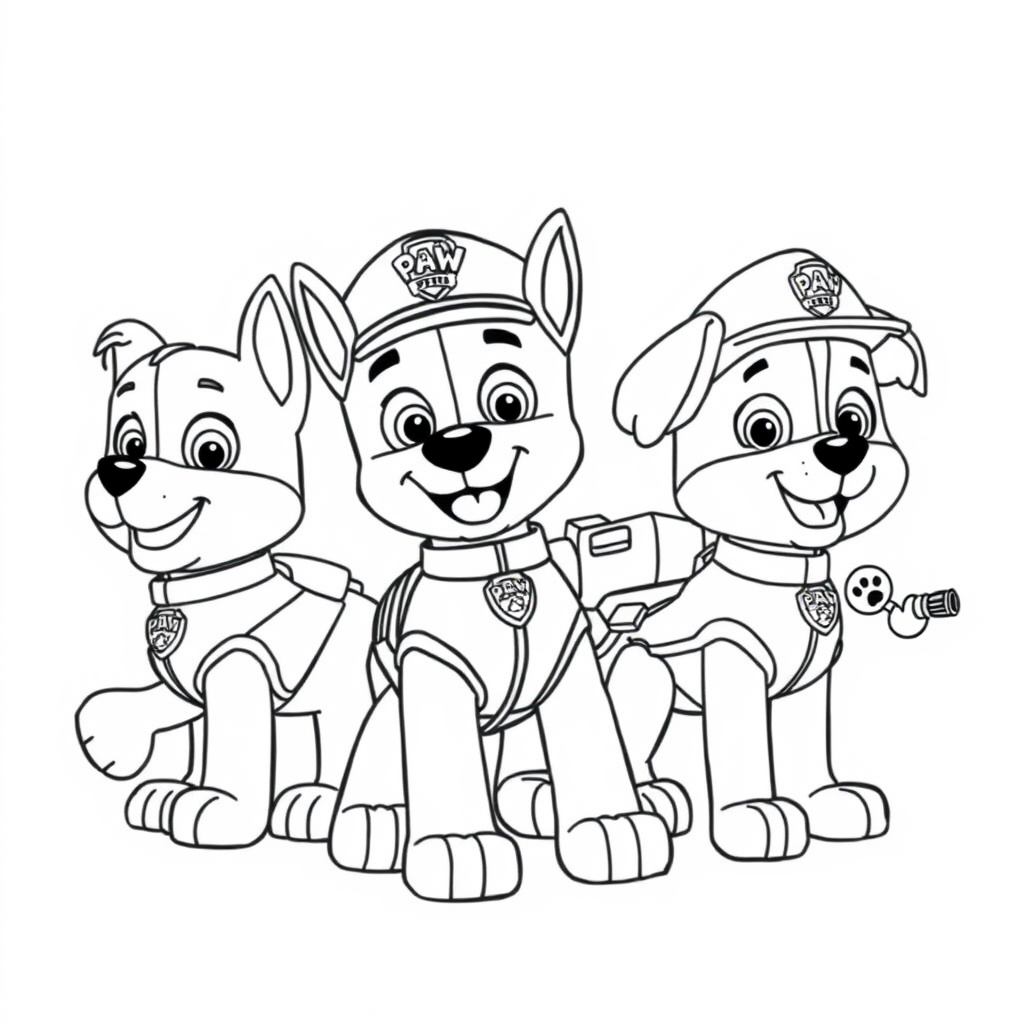 Kolorowanka Psi Patrol