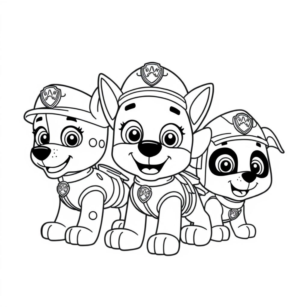 Libro para Colorear Patrulla Canina