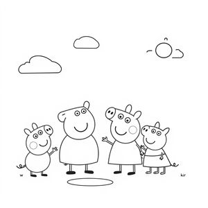 Peppa Pig Coloring Book - Friends and Adventures
