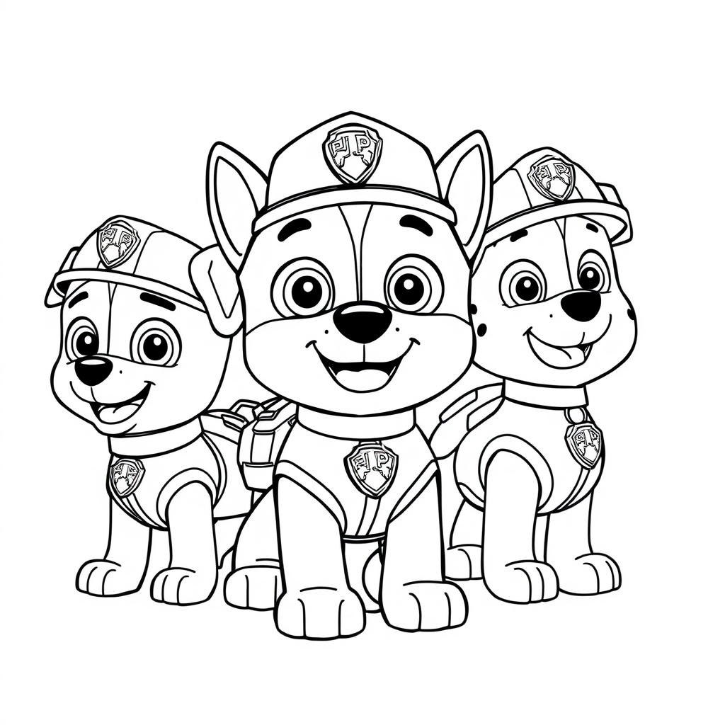 Libro para Colorear de La Patrulla Canina