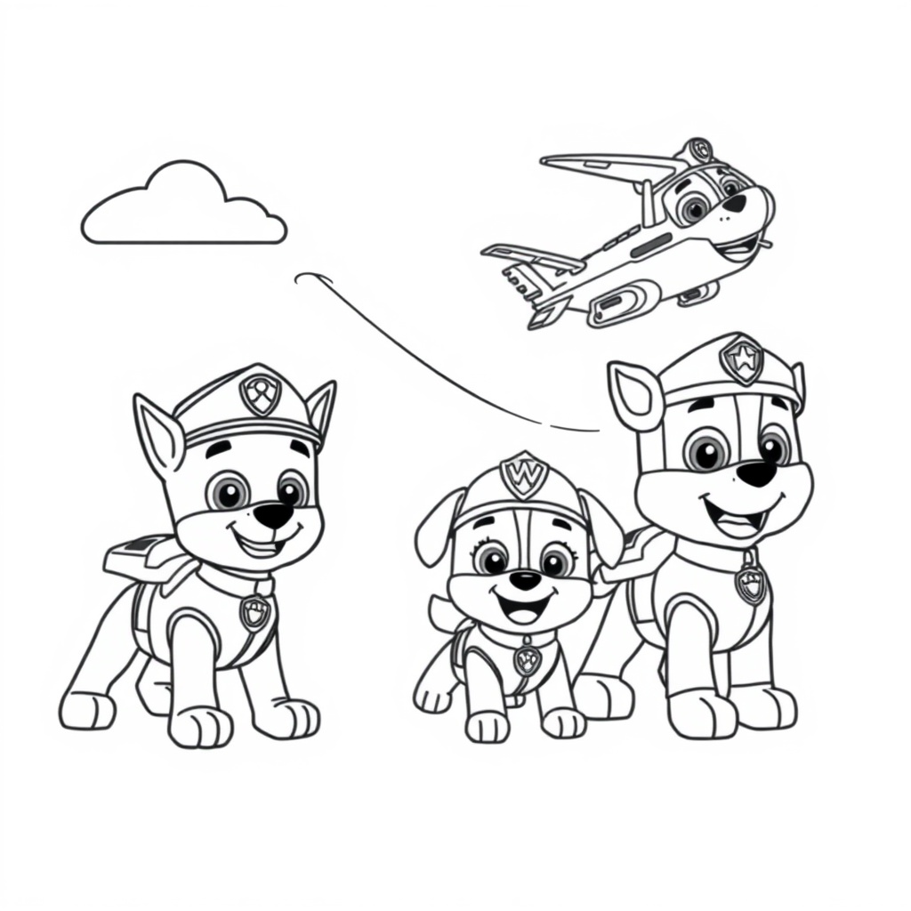 Libro de Colorear: Patrulla Canina