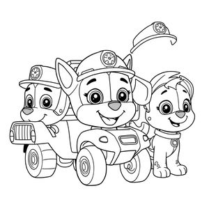 Kolorowanka z Psiego Patrolu