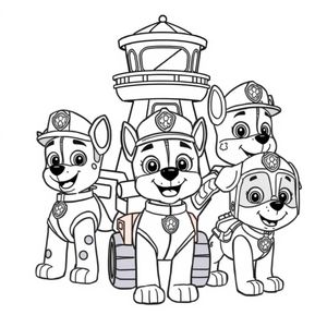 Kolorowanka Psi Patrol