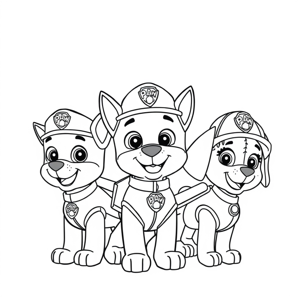 Libro para Colorear Patrulla Canina