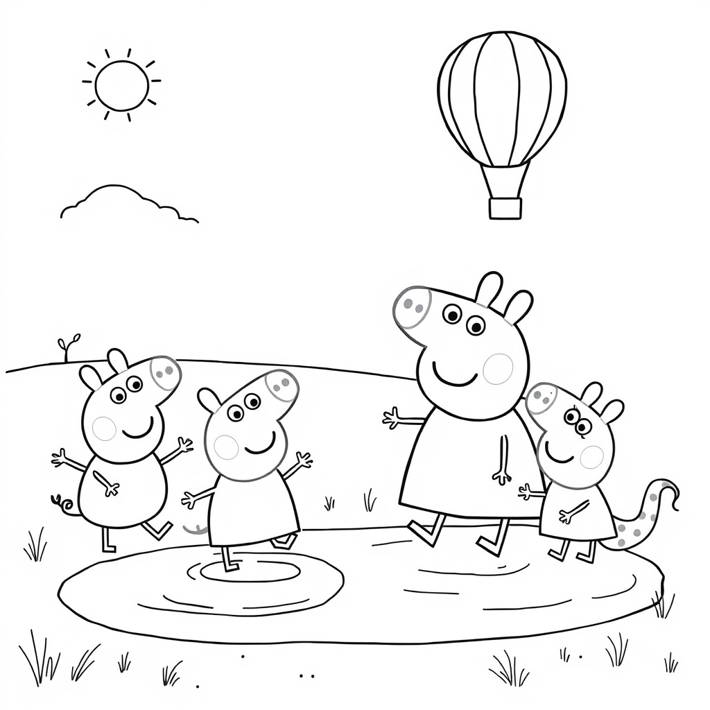 Kolorowanka Peppa Pig