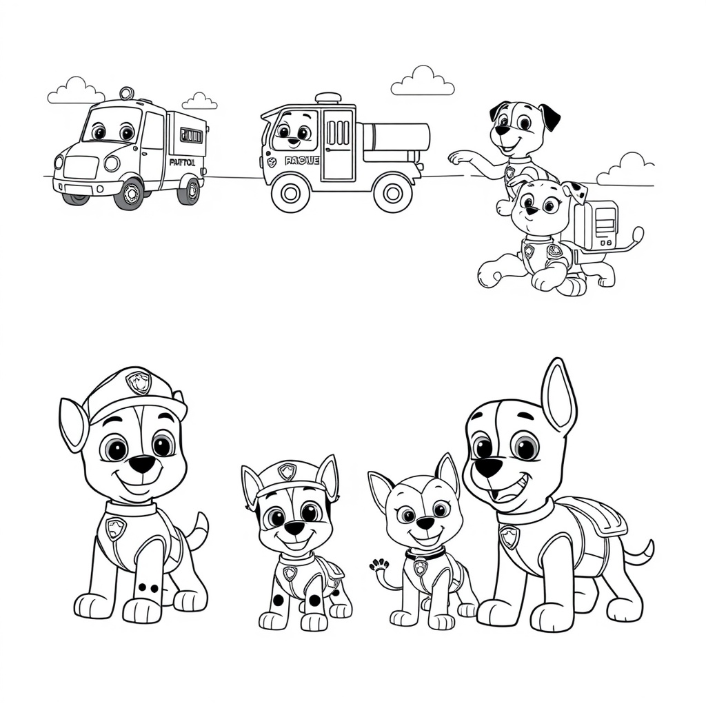Psi Patrol: Przygody do Pokolorowania