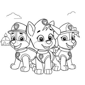 Kolorowanka Psiego Patrolu