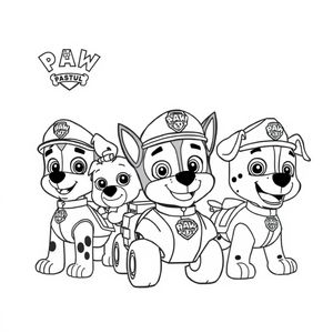 Kolorowanka: Psia Akademia PAW Patrol