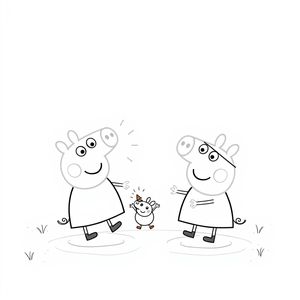 Kolorowanka Świnka Peppa