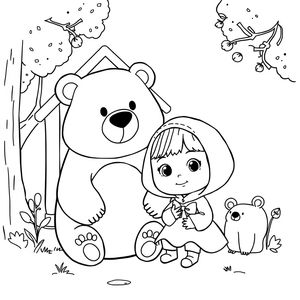 Masha and the Bear Coloring Book