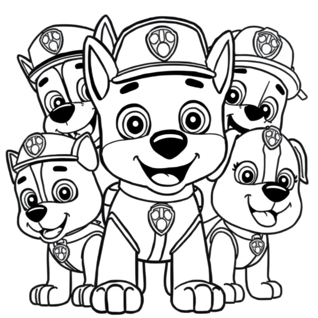 Kolorowanka Psi Patrol