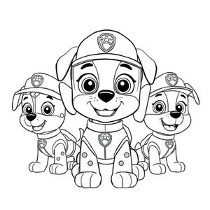 Kolorowanka z Psiego Patrolu