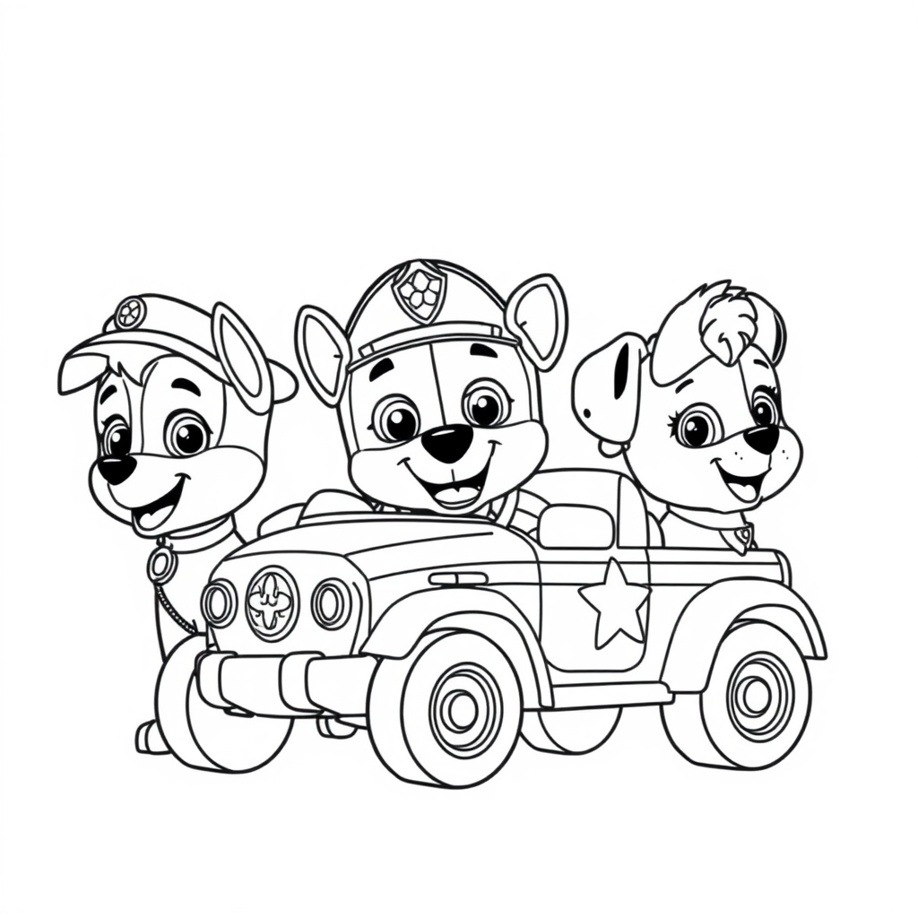 Psi Patrol - Kolorowanka Dla Dzieci