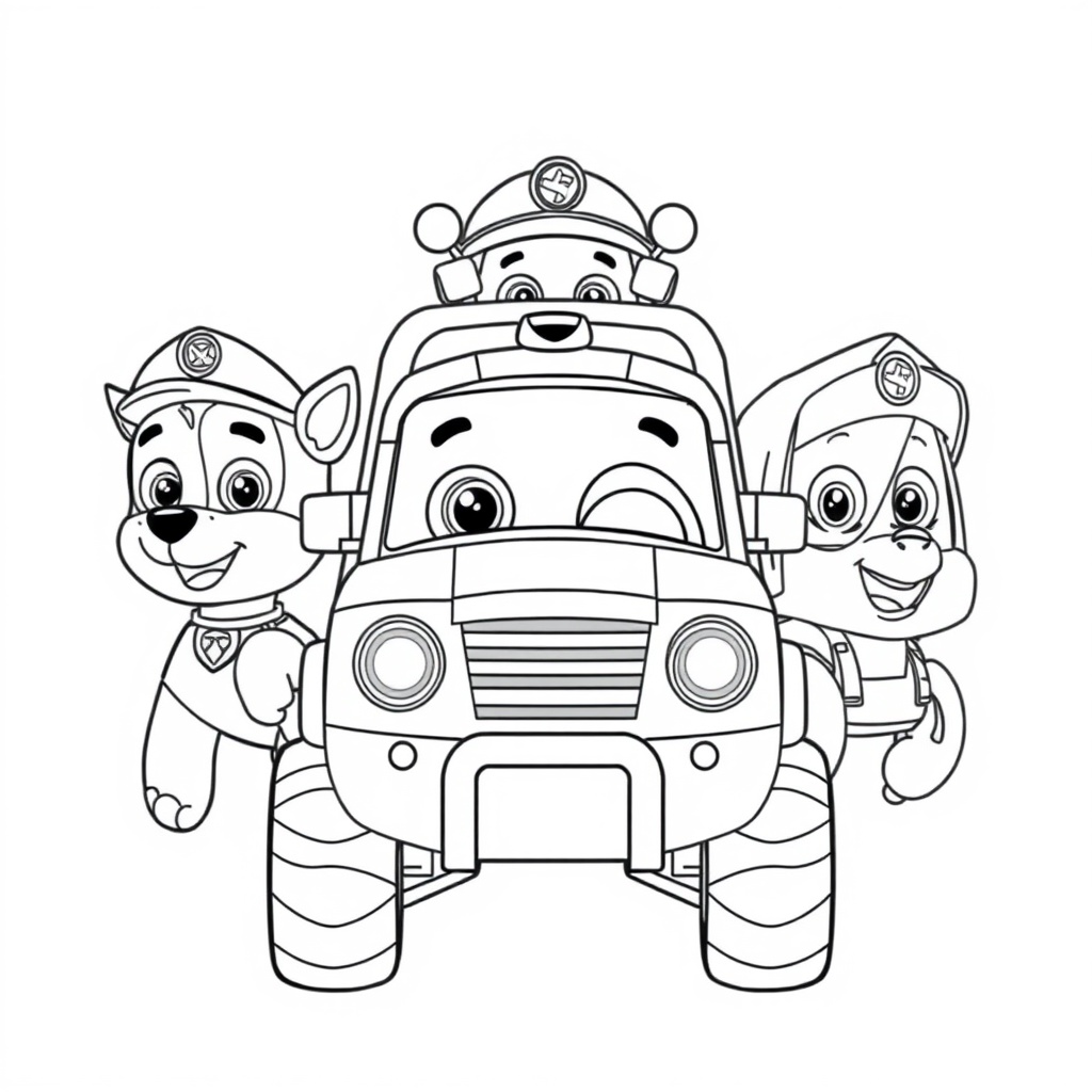 Libro para Colorear de Patrulla de Cachorros