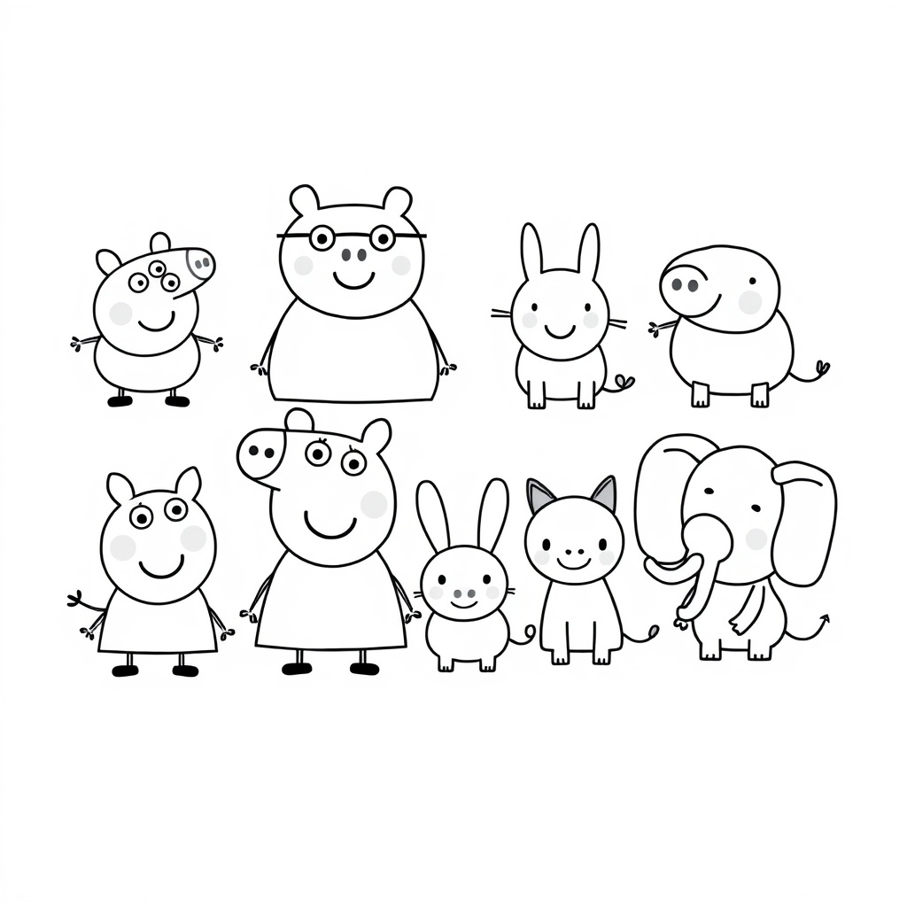 Kolorowanka Peppa Pig