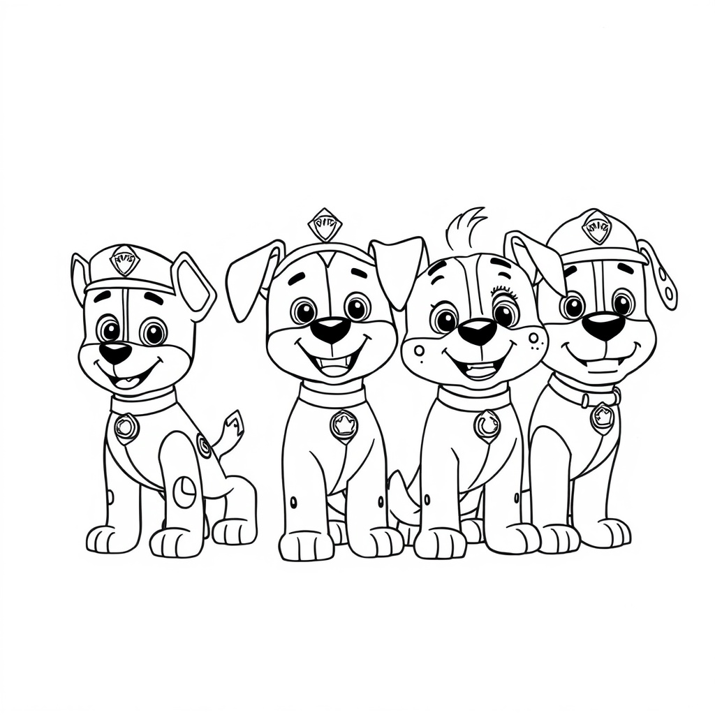 Psi Patrol - Kolorowanka Akcji