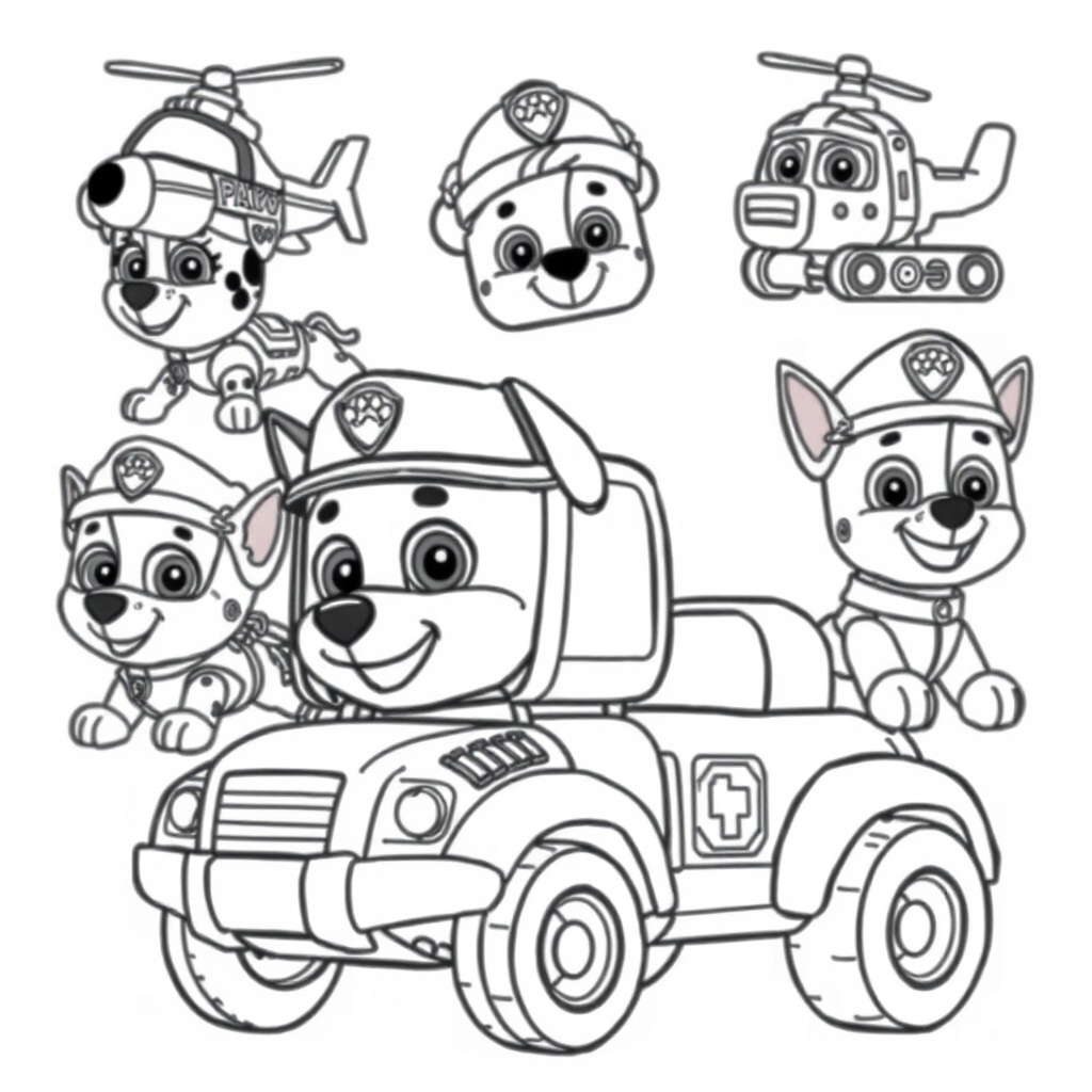 Coloring Book: PAW Patrol