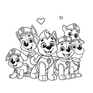 Kolorowanka Psi Patrol