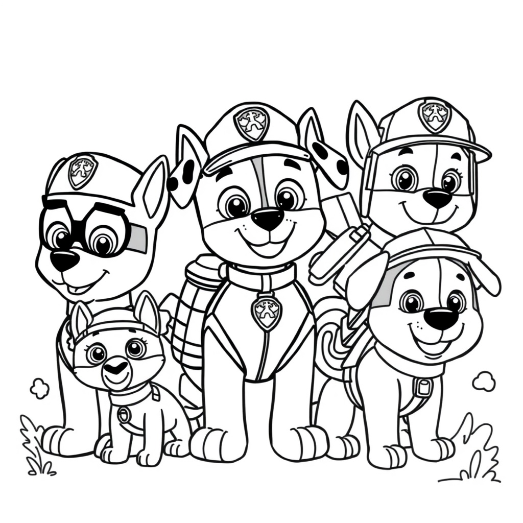Kolorowanka PAW Patrol: Misje Bohaterskich Szczeniąt