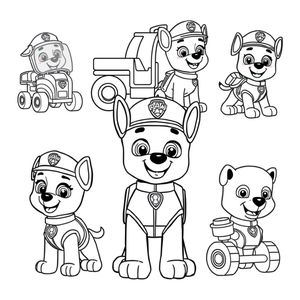 Kolorowanka: Psi Patrol w Akcji