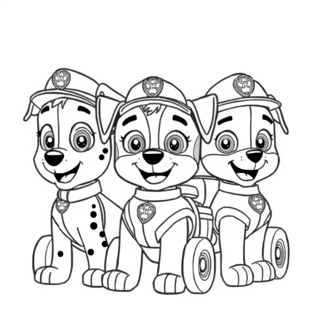 Kolorowanka Psi Patrol