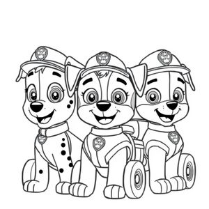 Kolorowanka Psi Patrol