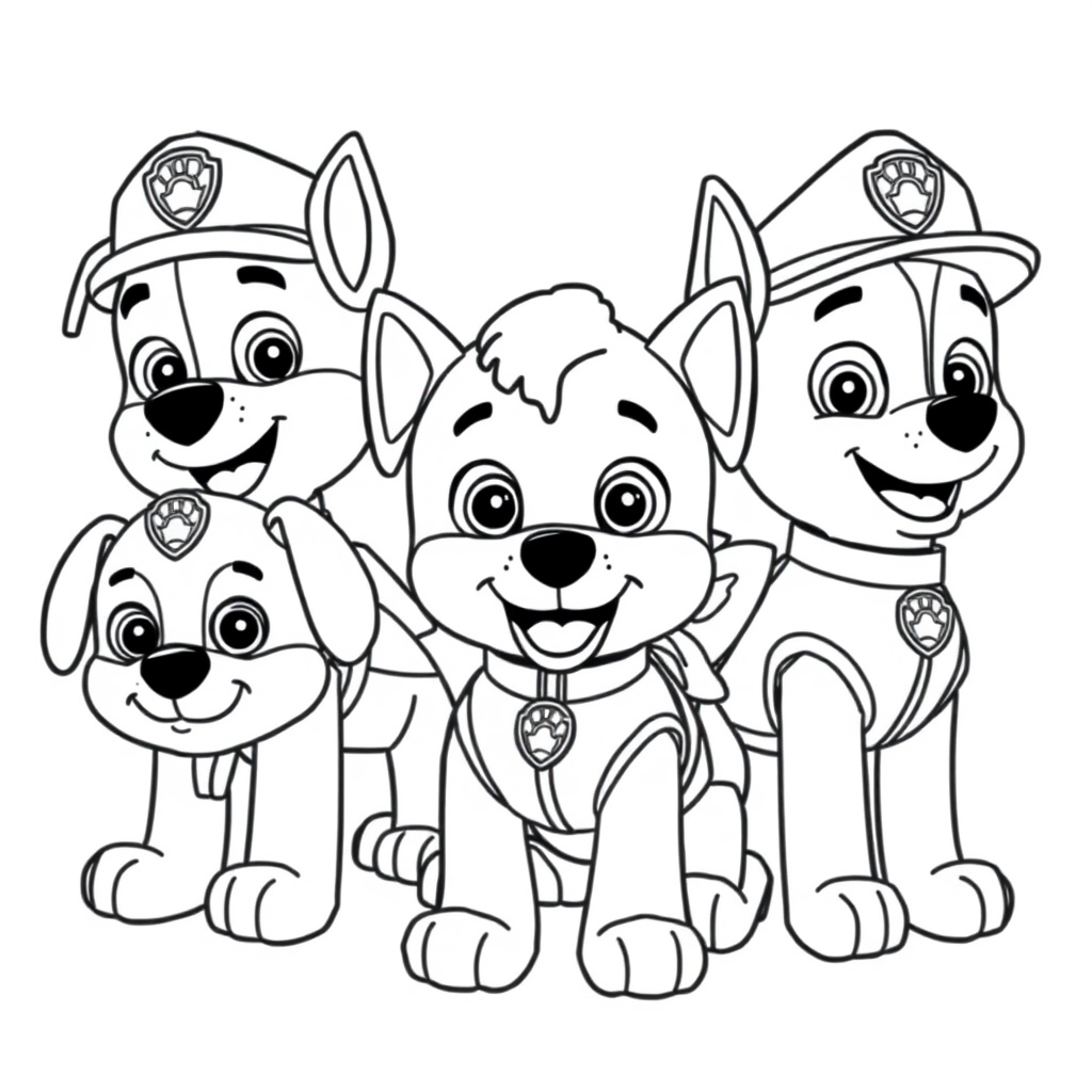 Psi patrol - Kolorowanka