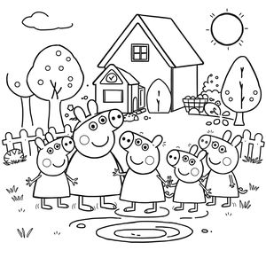 Kolorowanka Peppa Pig