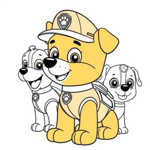 Kolorowanka z Psiego Patrolu