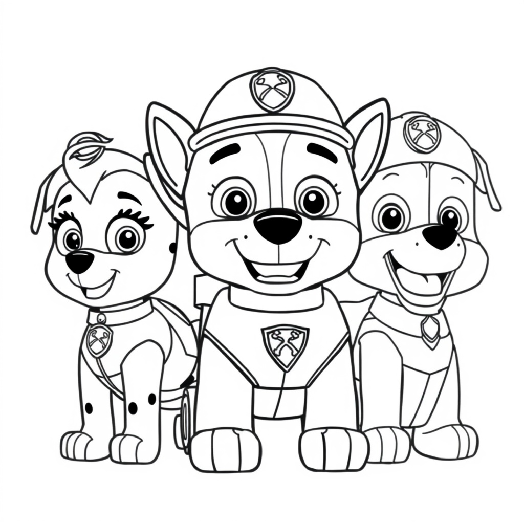 Libro para Colorear: La Patrulla Canina