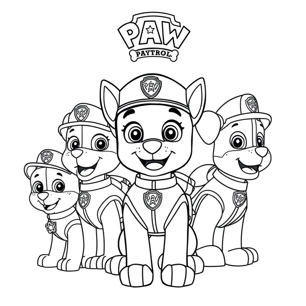 Kolorowanka Psi Patrol