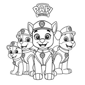 Kolorowanka Psi Patrol