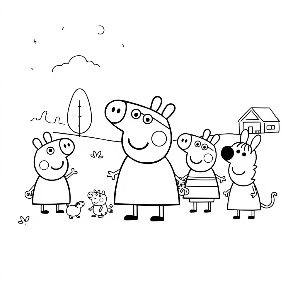 Kolorowanka: Przygody Świnki Peppy