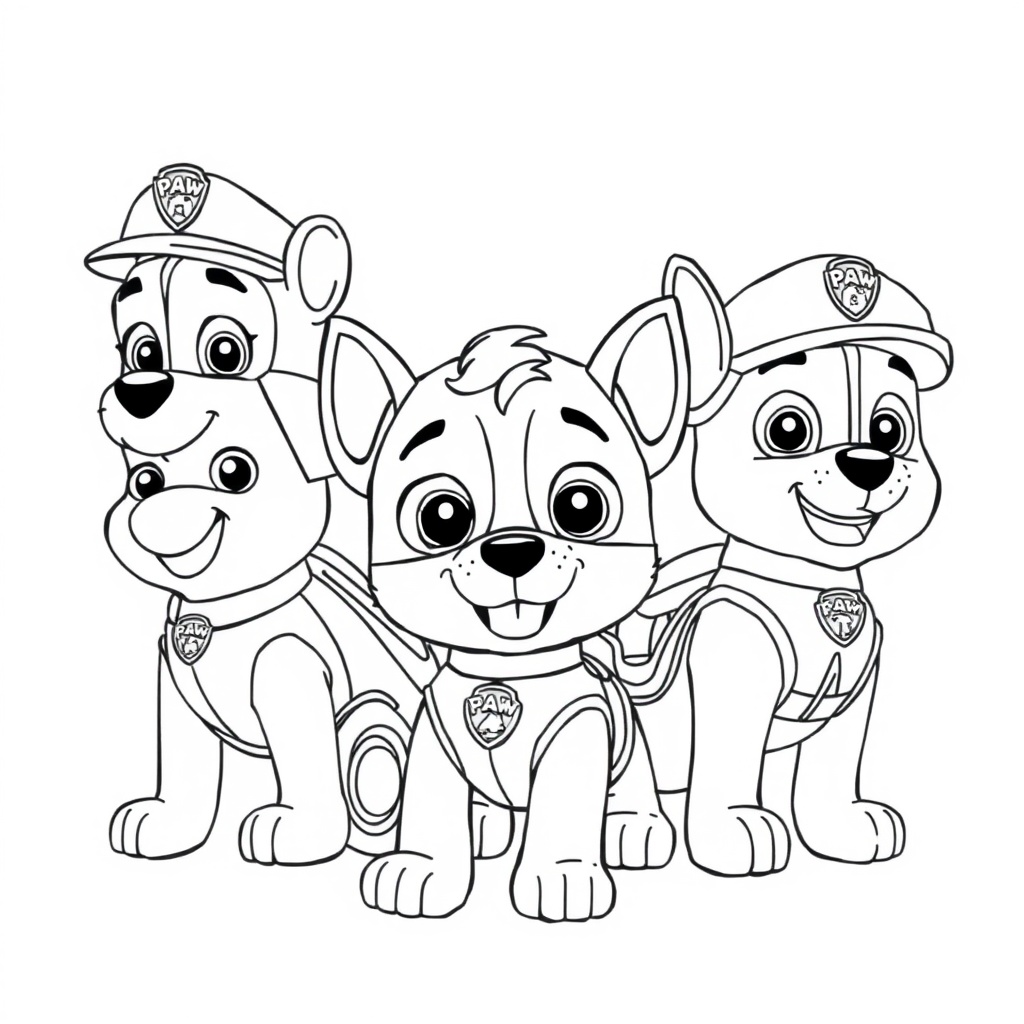 Libro para Colorear de Patrulla de Cachorros