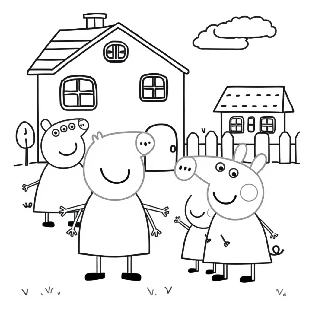 Kolorowanka Peppa Pig