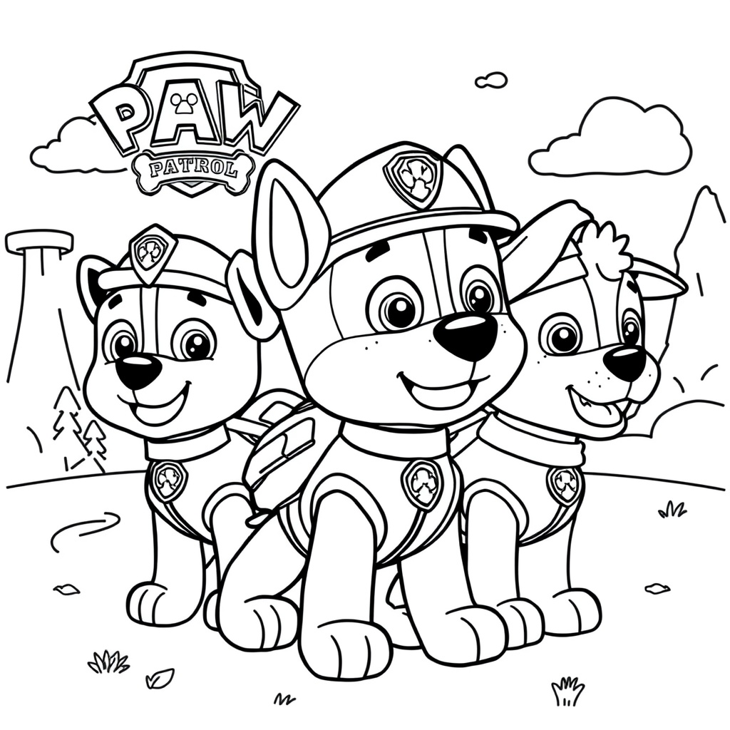 PAW Patrol - Coloring Pages for Kids