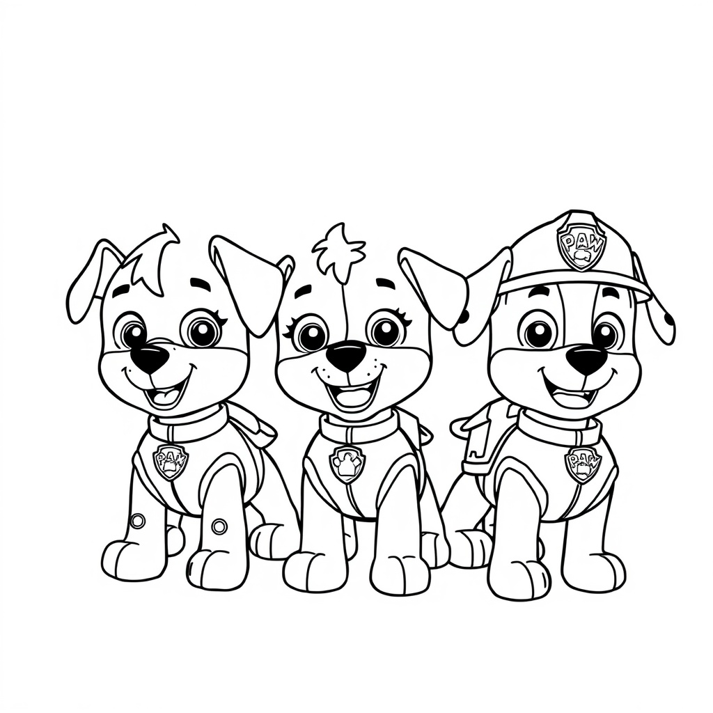 Libro para Colorear: Patrulla de Cachorros