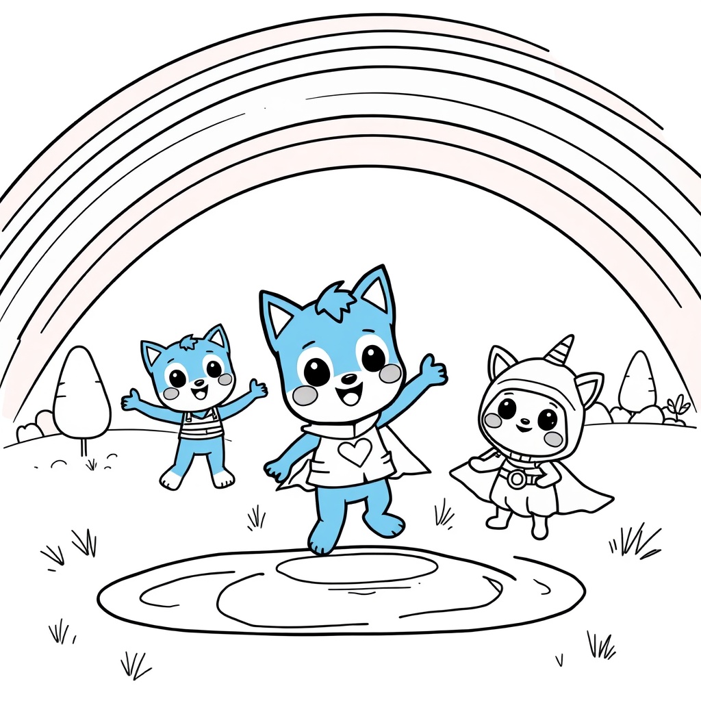 Kolorowanka Bluey: Przygody w Świecie Zabawy