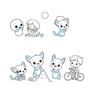 Bluey and Friends Coloring Book