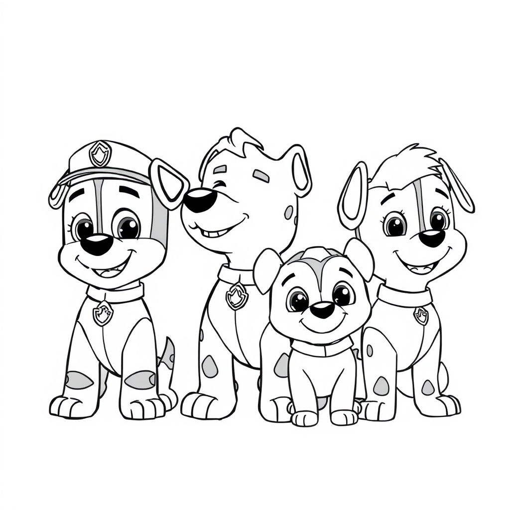 Kolorowanka: Psi Patrol