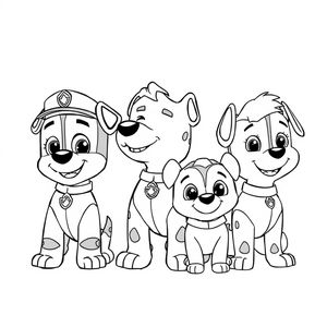 Kolorowanka: Psi Patrol