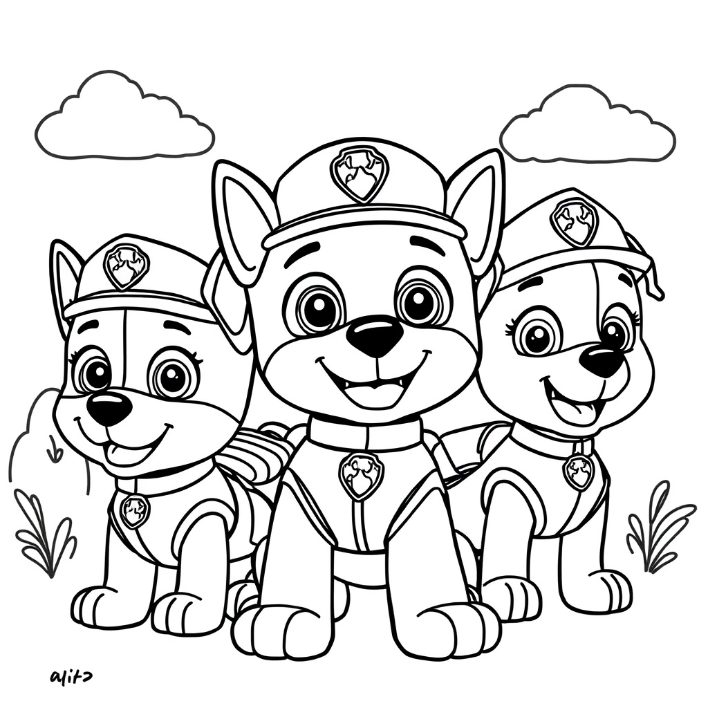 Kolorowanka Psiego Patrolu