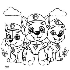 Kolorowanka Psiego Patrolu