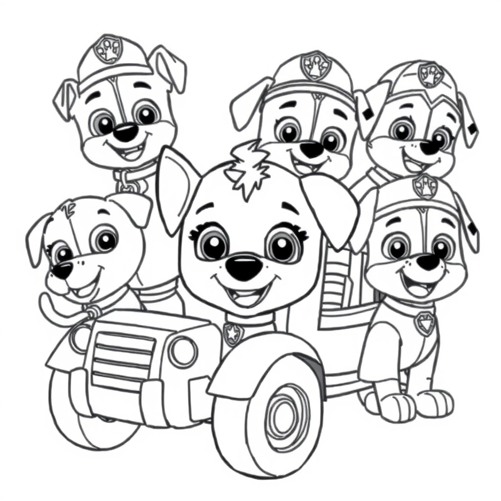 PAW Patrol Coloring Action
