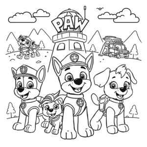 Kolorowanka Psi Patrol